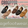 Croopper Women Slip-on Casual Flats Shoes-CP-53-88013- TAN Colour Ladies Wider & Comfort Shoes  Ladies Shoes