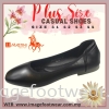 JJ MASTINI Plus Size Comfort Flat Shoes -PS 53-50179- Black Colour Plus Size Shoes