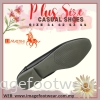 JJ MASTINI Plus Size Comfort Flat Shoes -PS 53-50179- Black Colour Plus Size Shoes