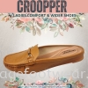 Croopper Women Slip-on Casual Flats Shoes-CP-53-88009- TAN Colour Ladies Wider & Comfort Shoes  Ladies Shoes