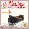 JJ MASTINI Plus Size Comfort Flat Shoes -PS 53-50180- Black Colour Plus Size Shoes