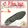 JJ MASTINI Plus Size Comfort Flat Shoes -PS 53-50180- Black Colour Plus Size Shoes