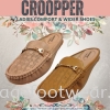 Croopper Women Slip-on Casual Flats Shoes-CP-53-88009- TAN Colour Ladies Wider & Comfort Shoes  Ladies Shoes