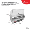 HOT DOG ROLLER GRILL WITH BUN WARMER Hot Dog Warmer