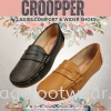 Croopper Women Slip-on Casual Flats Shoes-CP-53-88012- COFFEE Colour Ladies Wider & Comfort Shoes  Ladies Shoes