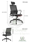 Ergonomic Midback Mesh Winner Chairs 1530C-BLK Ergonomic Office Chair