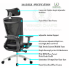 Ergonomic Office Chair 328-BLK- ALU (10 Years Warranty) Ergonomic Office Chair