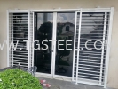 Mild Steel Solid Flatbar Sliding Door with Powder Coating Sliding Door 