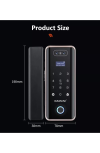 T-70 Smart Digital Rim Lock (Glass Door) Glass Smart Lock