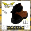  SPANNER Anti Slip Anti Smash Safety Shoes-SP-96-65- BROWN Colour BRANDED Men and Ladies Safety Boots.