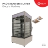 Pao Steamer 5 Layer Stainless Steel Fresco Dim Sum Steamer 1200w Pau steamer Warmer