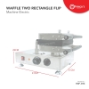 Waffle Two Rectangle Maker Machine Electric Waffle Machine