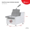 Waffle Gas Swing Maker Waffle Machine