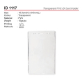 ID 1117 Transparent PVC ID Card Holder