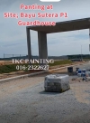 Panting at Site; Bayu Sutera P1 Guardhouse Panting at Site; Bayu Sutera P1 Guardhouse Painting Service 