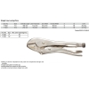 Sata 71202 Straight Jaw Locking Pliers 7 ID32009 Sata Hand Tools (Branded)