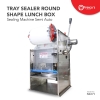 Tray Sealer Machine Round Shape Lunch Box Sealing Machine Semi Auto Fresco [Stainless Steel] Others