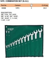 Sata 09069 Combination Wrench Set 14pc, 3/8'-1-1/4', SAE ID31638 Sata Hand Tools (Branded)