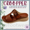 CROOPPER Ladies Wider & Comfort Slipper- CP-51-81031- COFFEE Colour Ladies Slippers & Sandals