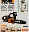 WORX WG322E LI-ION CORDLESS CHAIN SAW 20V ID32652 Worx Power Tools (Branded)