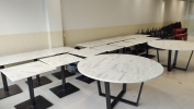TB110 Metal Epoxy Powder Coated Flat Base Table Base Table