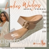 JJ Mastini Ladies 2.5 inch Open Toe Style Wedges-JM-51-50141-NUDE Colour Ladies Trendy Shoes