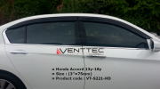 HONDA ACCORD 2013 - 2018 = VENTTEC DOOR VISOR HONDA VENTTEC