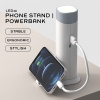 LED01 - 4 IN 1 LED LAMP - TORCH TABLE LAMP - MOBILE STAND - EMERGENCY POWERBANK Fan & LED Light