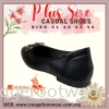 JJ MASTINI Plus Size Comfort Flat Shoes -PS-53-50324- Black Colour Plus Size Shoes