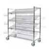 Chrome-Plated Wire Push Cart  ESD Push Carts ESD/Cleanroom Products