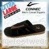 Connec Extra Size Men Casual Slippers-CS-89-8412-BLACK Colour Men Sandals & Slippers