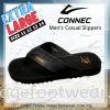 Connec Extra Size Men Casual Slippers-CS-89-8345-BLACK Colour Men Sandals & Slippers