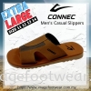 Connec Extra Size Men Casual Slippers-CS-89-8412-COFFEE Colour Men Sandals & Slippers