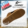 Connec Extra Size Men Casual Slippers-CS-89-8412-COFFEE Colour Men Sandals & Slippers