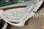 MERCEDES E200 DOOR PANEL COVER REPLACE & SPRAY  Car Door Panel Leather