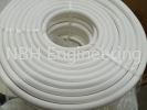 White Cloth Insertion Silicone Hose (Food Grade) Silicone Hose SILICONE PRODUCTS