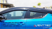 TOYOTA CHR 2018 - ABOVE = VENTTEC DOOR VISOR TOYOTA VENTTEC