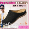 JJ MASTINI Plus Size Comfort Slipper -PS-51-50319- BLACK Colour Plus Size Shoes