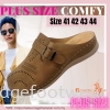 JJ MASTINI Plus Size Comfort Slipper -PS-51-50320- KHAKI Colour Plus Size Shoes