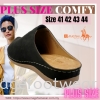 JJ MASTINI Plus Size Comfort Slipper -PS-51-50319- BLACK Colour Plus Size Shoes