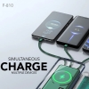 F-810 MULTIPOWER - WIRELESS CHARGING - 4XBUILT IN CABLES - 10000mAh PowerBank