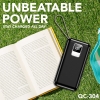 QC-304 QUICKPOWER - 10000mAh - 22.5W SUPER CHARGE - TESLA BATTERY - BUILT IN QUICK CHARGE CABLES PowerBank