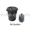 32"x40" Heavy Duty Black Garbage Bag (XL) - For 70L Dustbin Black Garbage Bag