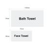 Cotton Bath & Face Towel Gift Set - TW 0514 Towel Gift Outdoor & Lifestyle Corporate Gift