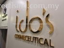 ido's Cosmeceutical - Stainless Steel 3D Box Up Lettering Indoor Signage at Johor Bahru 3D STAINLESS STEEL BOX UP SIGNBOARD