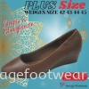 Speedy Rhino Plussize Casual Slip On Wedges-SR-520035(B)-24 COFFEE Colour  Plus Size Shoes