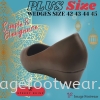 Speedy Rhino Plussize Casual Slip On Wedges-SR-520035(B)-24 COFFEE Colour  Plus Size Shoes