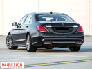 MERCEDES S-CLASS W222 (LONG WHEEL BASE) 2014 - 2020 = INJECTION DOOR VISOR WITH STAINLESS STEEL LINING MERCEDES INJECTION