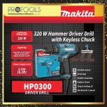 MAKITA HP0300 10 mm (3/8") HAMMER DRIVER DRILL