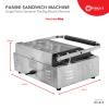 Commercial Grill Panini Sandwich Big Flat Single Electric Machine Panini Sandwich Maker